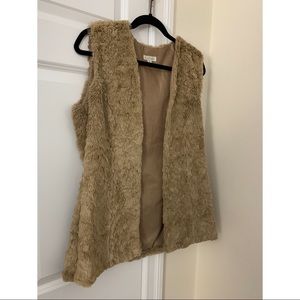 Faux fur vest